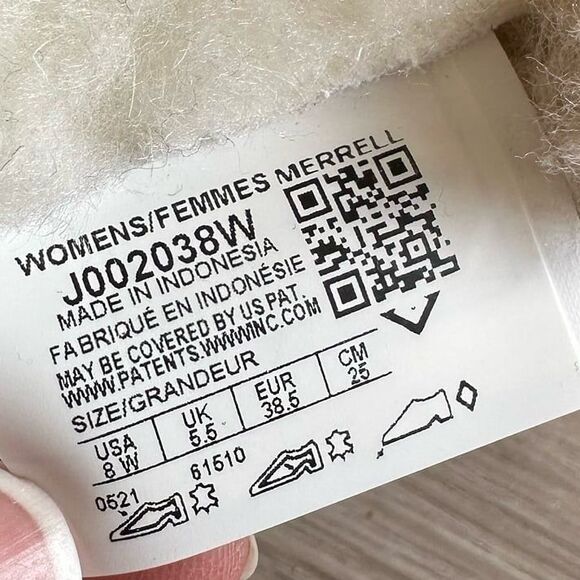 Merrell Encore Ice 4 Sheepskin Fur Lined Suede Slides Women’s Size 8W 8 WIDE - Picture 9 of 10